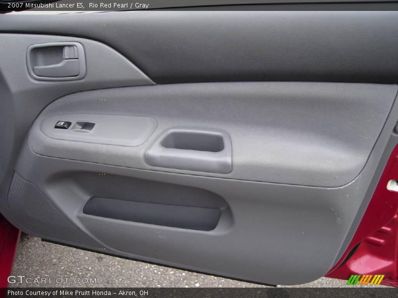 Rio Red Pearl / Gray 2007 Mitsubishi Lancer ES