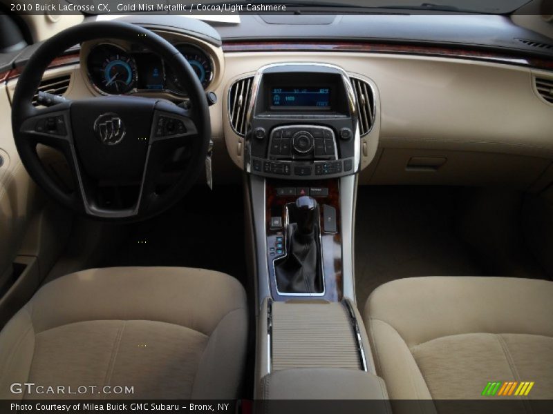 Gold Mist Metallic / Cocoa/Light Cashmere 2010 Buick LaCrosse CX
