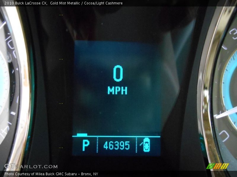 Gold Mist Metallic / Cocoa/Light Cashmere 2010 Buick LaCrosse CX