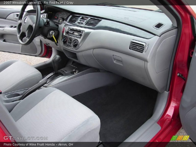 Rio Red Pearl / Gray 2007 Mitsubishi Lancer ES