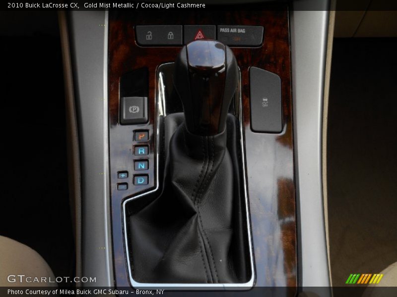 Gold Mist Metallic / Cocoa/Light Cashmere 2010 Buick LaCrosse CX