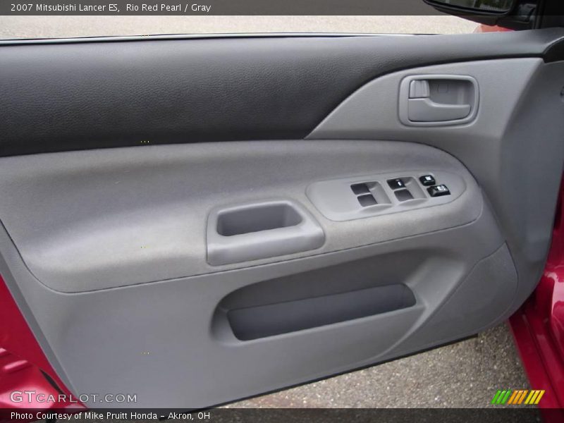 Rio Red Pearl / Gray 2007 Mitsubishi Lancer ES