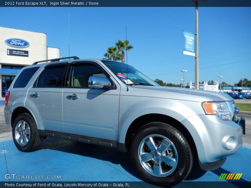 Ingot Silver Metallic / Stone 2012 Ford Escape XLT