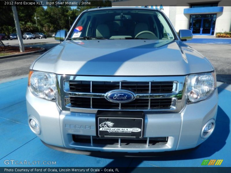 Ingot Silver Metallic / Stone 2012 Ford Escape XLT