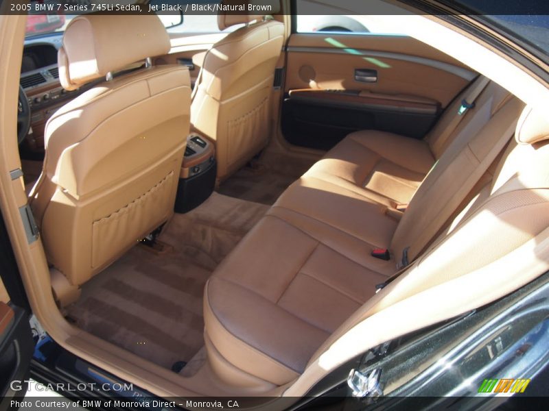 Jet Black / Black/Natural Brown 2005 BMW 7 Series 745Li Sedan