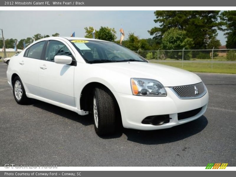 White Pearl / Black 2012 Mitsubishi Galant FE