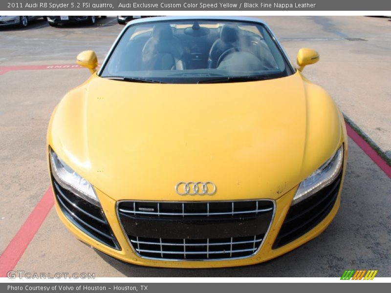  2011 R8 Spyder 5.2 FSI quattro Audi Exclusive Custom Color Speed Yellow