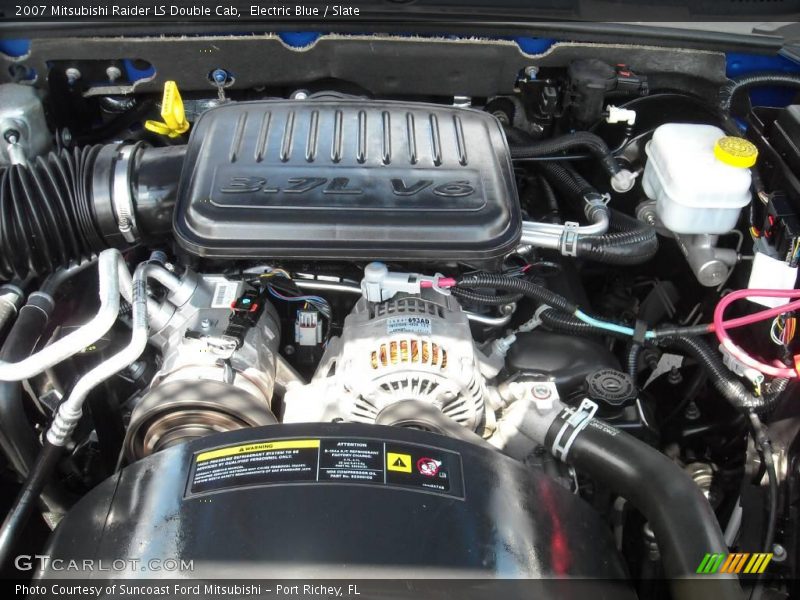 Electric Blue / Slate 2007 Mitsubishi Raider LS Double Cab