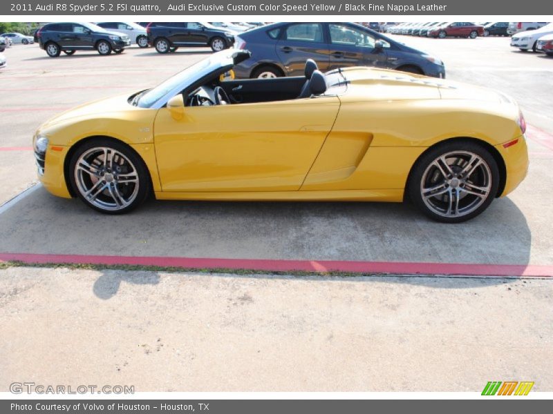  2011 R8 Spyder 5.2 FSI quattro Audi Exclusive Custom Color Speed Yellow