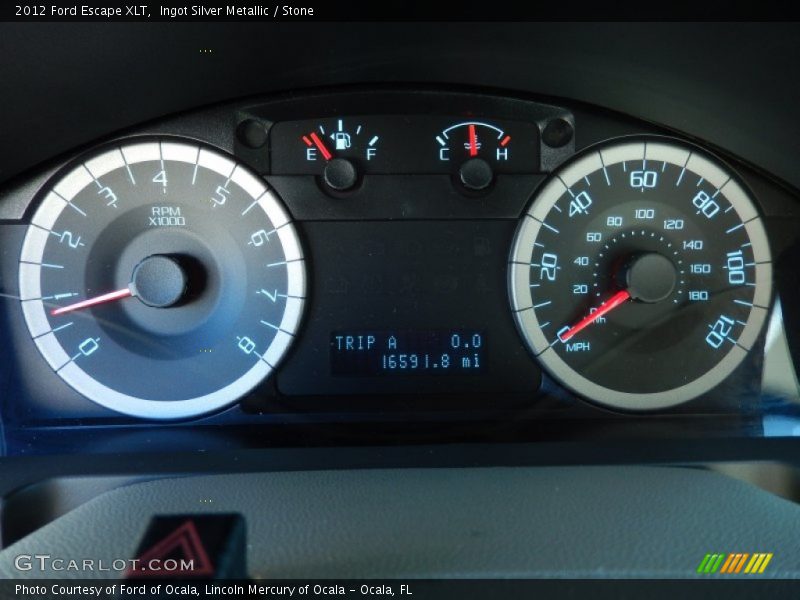 Ingot Silver Metallic / Stone 2012 Ford Escape XLT