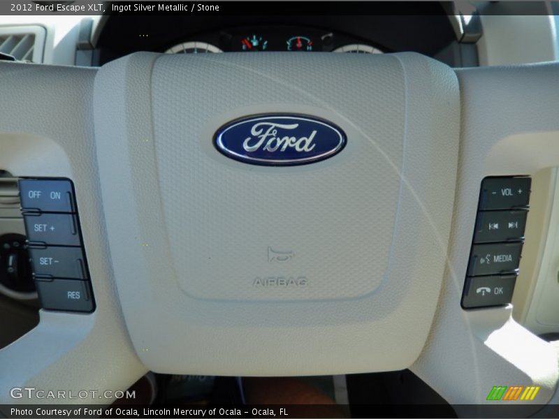Ingot Silver Metallic / Stone 2012 Ford Escape XLT
