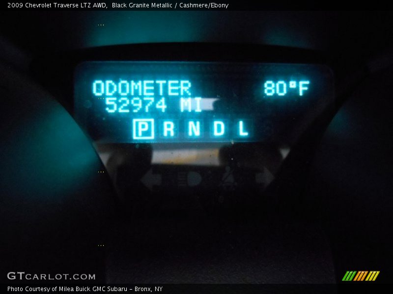 Black Granite Metallic / Cashmere/Ebony 2009 Chevrolet Traverse LTZ AWD