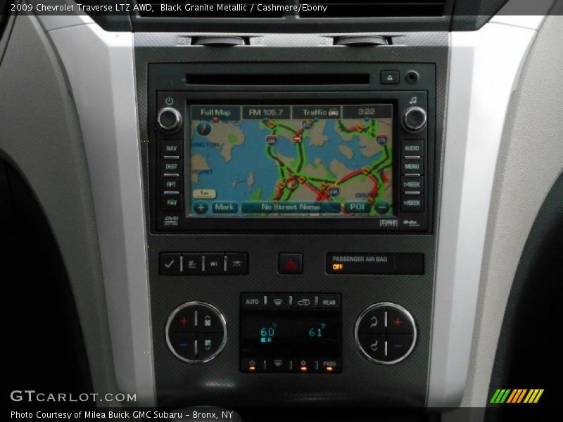 Black Granite Metallic / Cashmere/Ebony 2009 Chevrolet Traverse LTZ AWD