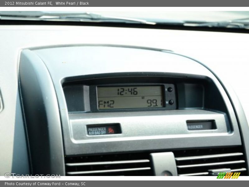 White Pearl / Black 2012 Mitsubishi Galant FE