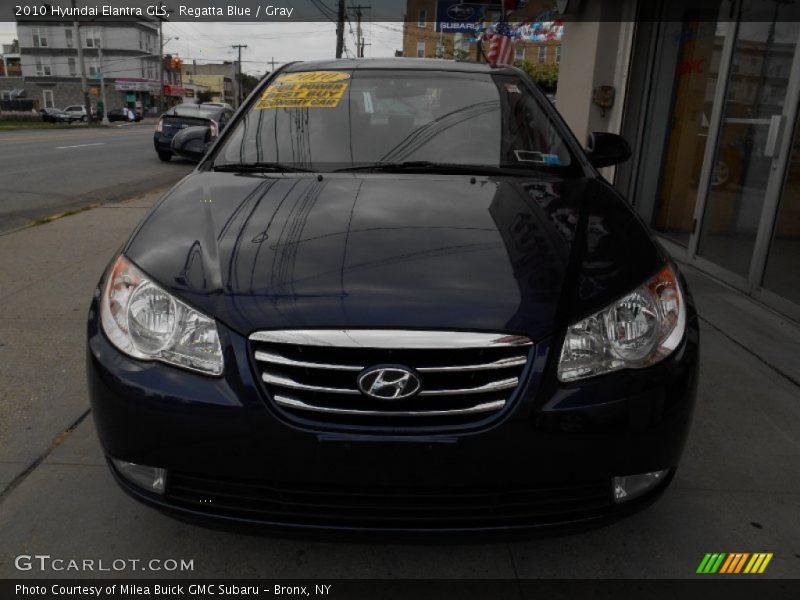 Regatta Blue / Gray 2010 Hyundai Elantra GLS