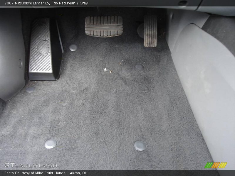 Rio Red Pearl / Gray 2007 Mitsubishi Lancer ES