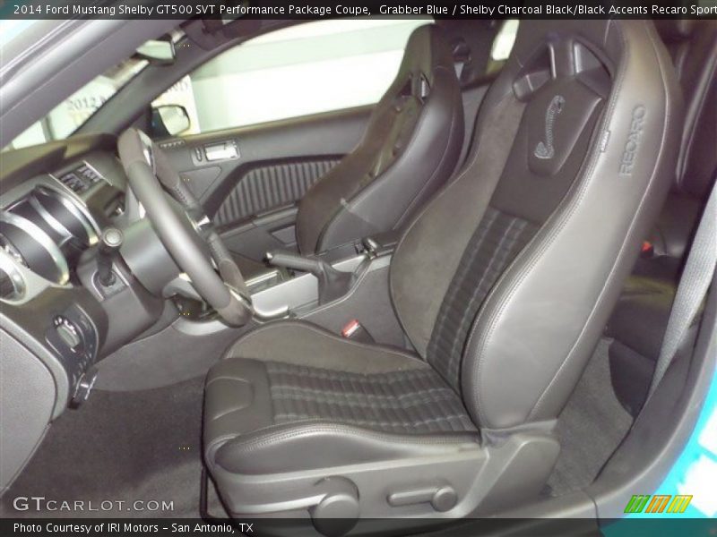  2014 Mustang Shelby GT500 SVT Performance Package Coupe Shelby Charcoal Black/Black Accents Recaro Sport Seats Interior