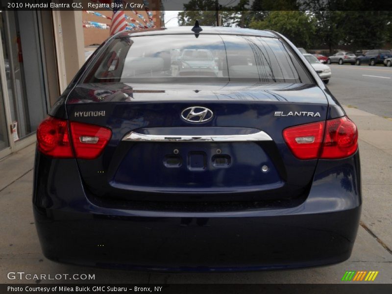 Regatta Blue / Gray 2010 Hyundai Elantra GLS