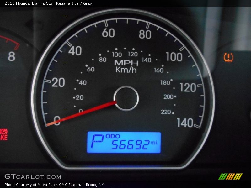 Regatta Blue / Gray 2010 Hyundai Elantra GLS