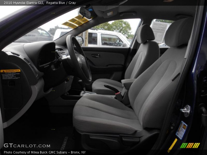 Regatta Blue / Gray 2010 Hyundai Elantra GLS
