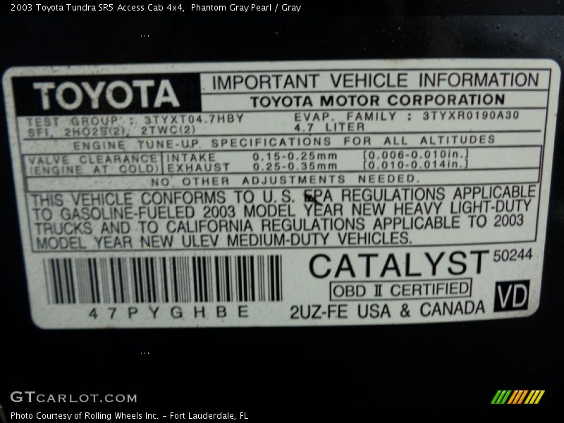 Phantom Gray Pearl / Gray 2003 Toyota Tundra SR5 Access Cab 4x4