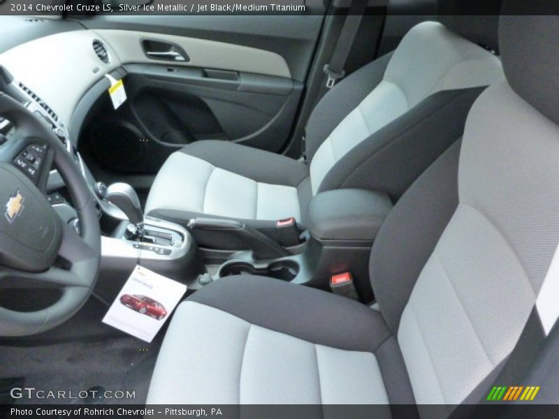 Silver Ice Metallic / Jet Black/Medium Titanium 2014 Chevrolet Cruze LS