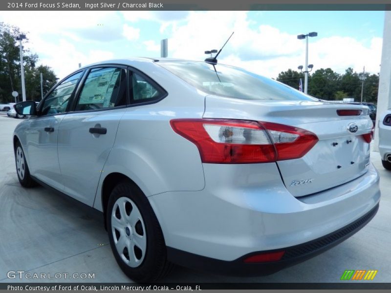 Ingot Silver / Charcoal Black 2014 Ford Focus S Sedan