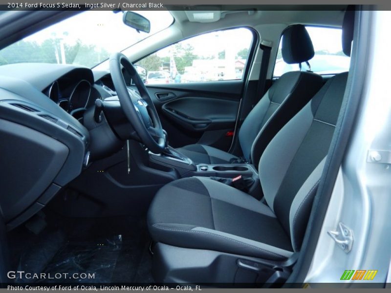 Ingot Silver / Charcoal Black 2014 Ford Focus S Sedan