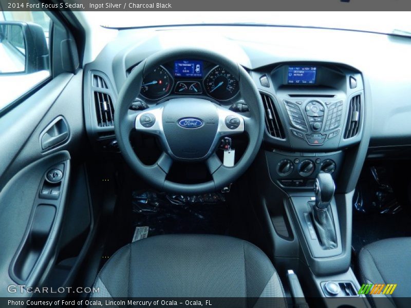 Ingot Silver / Charcoal Black 2014 Ford Focus S Sedan