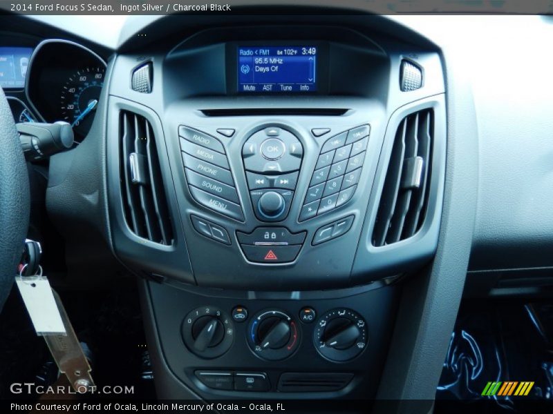 Ingot Silver / Charcoal Black 2014 Ford Focus S Sedan