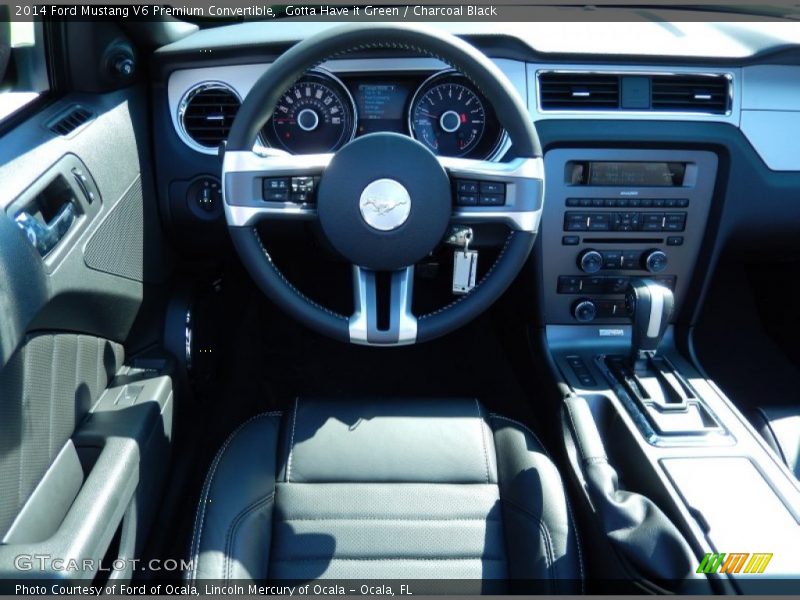 Dashboard of 2014 Mustang V6 Premium Convertible
