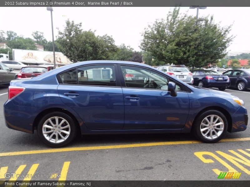 Marine Blue Pearl / Black 2012 Subaru Impreza 2.0i Premium 4 Door