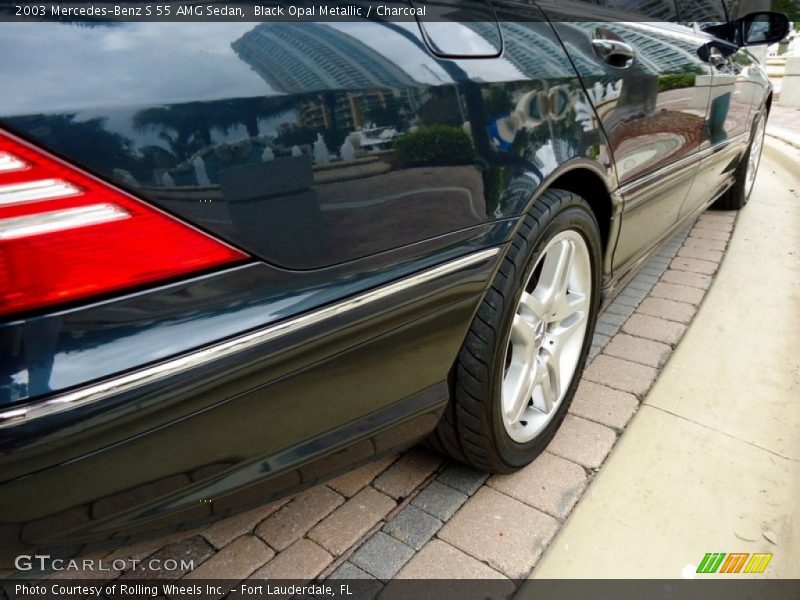 Black Opal Metallic / Charcoal 2003 Mercedes-Benz S 55 AMG Sedan