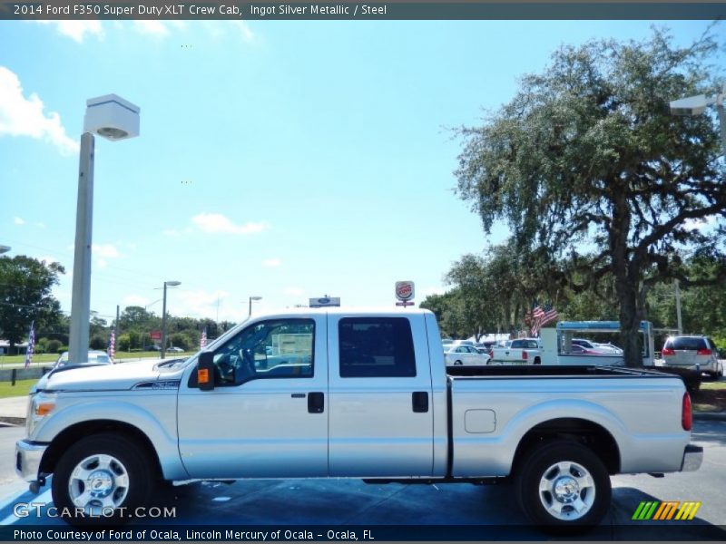 Ingot Silver Metallic / Steel 2014 Ford F350 Super Duty XLT Crew Cab