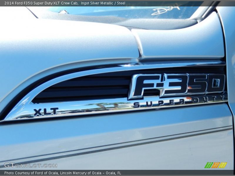 Ingot Silver Metallic / Steel 2014 Ford F350 Super Duty XLT Crew Cab