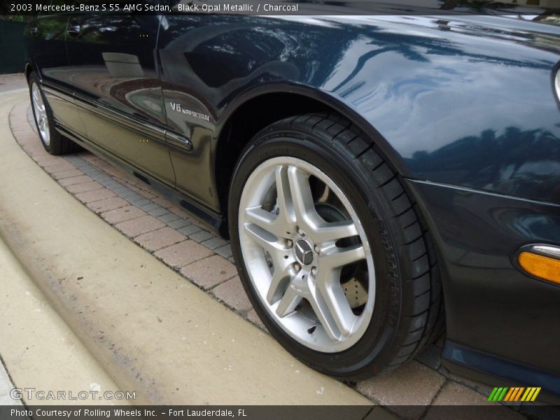 Black Opal Metallic / Charcoal 2003 Mercedes-Benz S 55 AMG Sedan