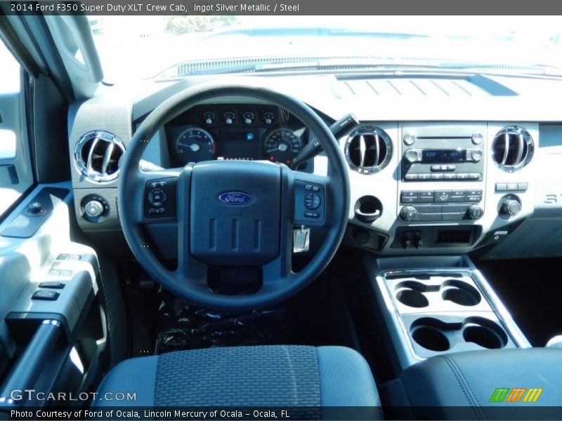 Ingot Silver Metallic / Steel 2014 Ford F350 Super Duty XLT Crew Cab