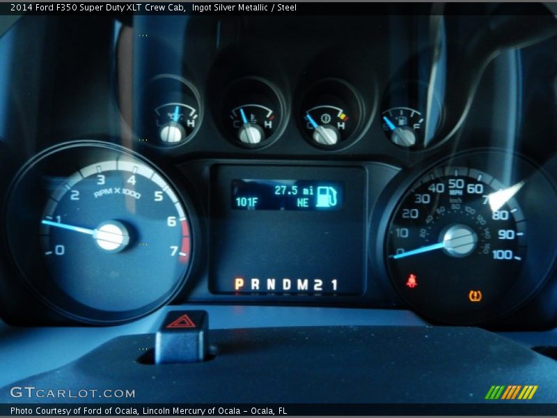 Ingot Silver Metallic / Steel 2014 Ford F350 Super Duty XLT Crew Cab