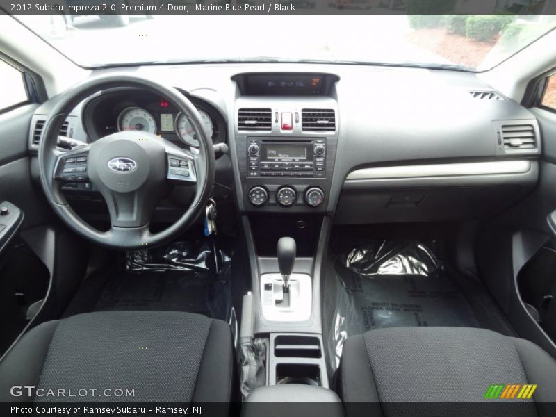 Marine Blue Pearl / Black 2012 Subaru Impreza 2.0i Premium 4 Door