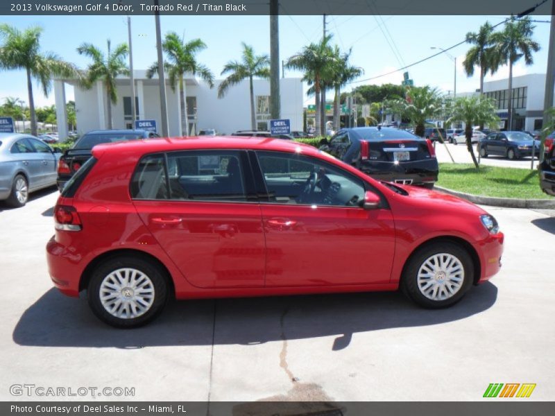 Tornado Red / Titan Black 2013 Volkswagen Golf 4 Door