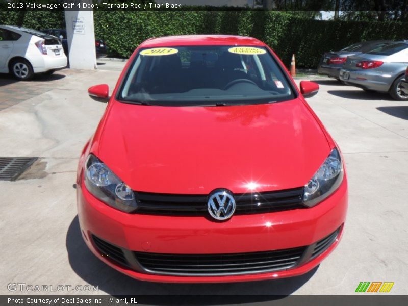 Tornado Red / Titan Black 2013 Volkswagen Golf 4 Door