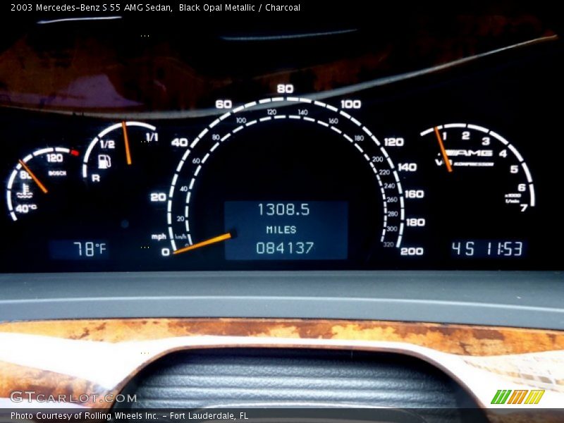  2003 S 55 AMG Sedan 55 AMG Sedan Gauges