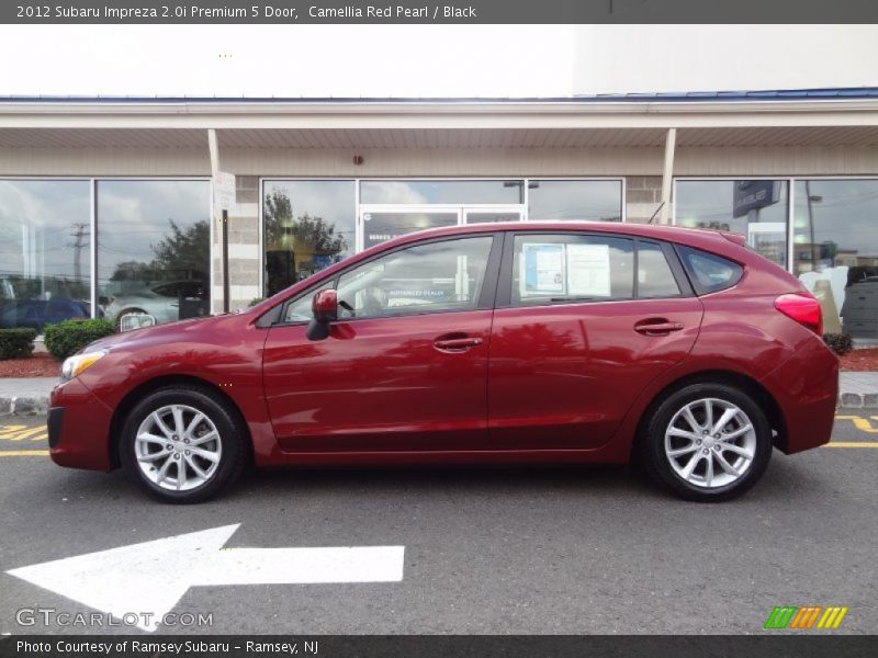 Camellia Red Pearl / Black 2012 Subaru Impreza 2.0i Premium 5 Door