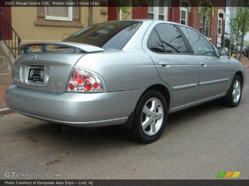 Molten Silver / Stone Gray 2003 Nissan Sentra GXE