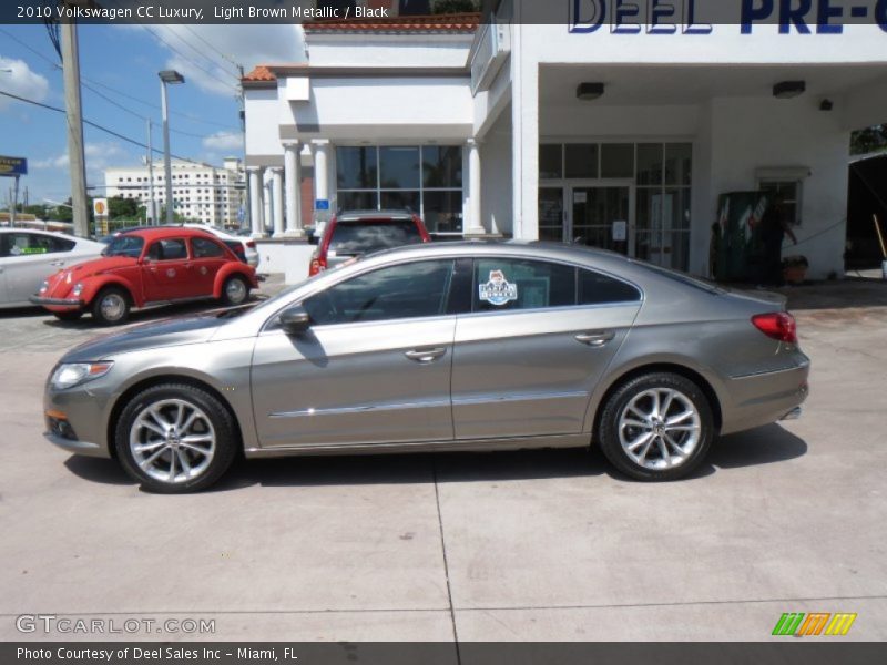 Light Brown Metallic / Black 2010 Volkswagen CC Luxury