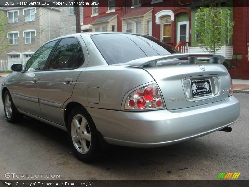 Molten Silver / Stone Gray 2003 Nissan Sentra GXE