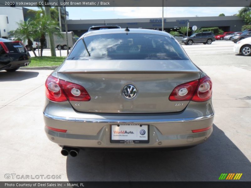 Light Brown Metallic / Black 2010 Volkswagen CC Luxury