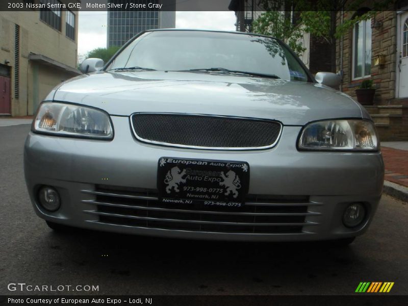 Molten Silver / Stone Gray 2003 Nissan Sentra GXE