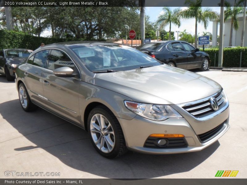 Light Brown Metallic / Black 2010 Volkswagen CC Luxury