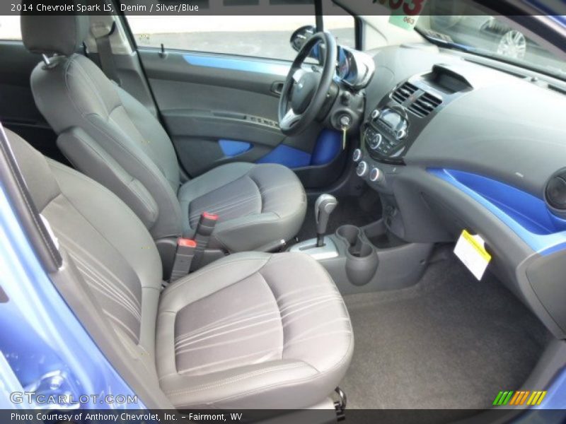  2014 Spark LS Silver/Blue Interior